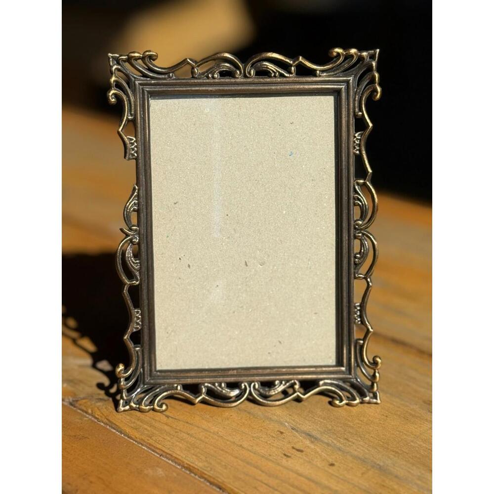 The Weston Gallery Decorative Photo Frame 5"x6" Metal Bronze Victorian
